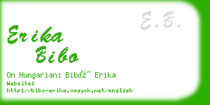 erika bibo business card